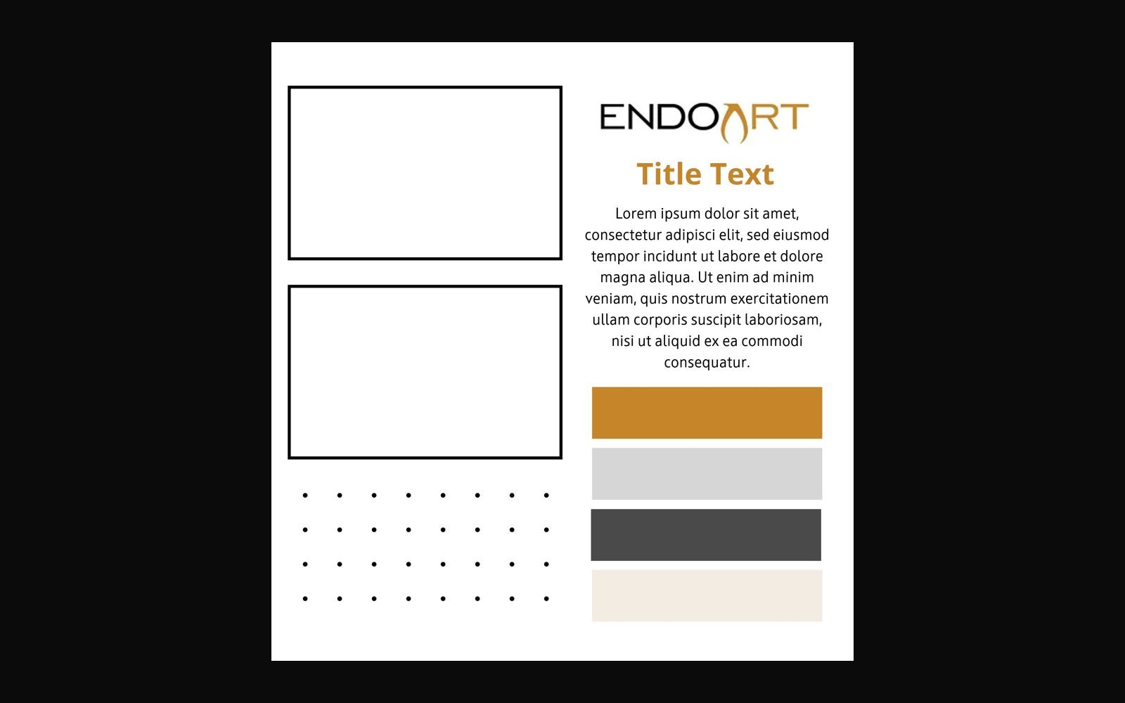 EndoArt, Social post template by Hillary Scott