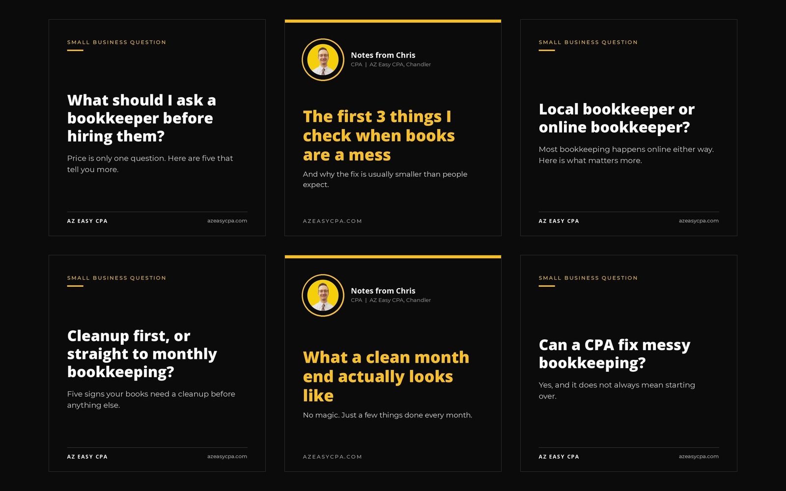 AZ Easy CPA, LinkedIn refresh by Hillary Scott