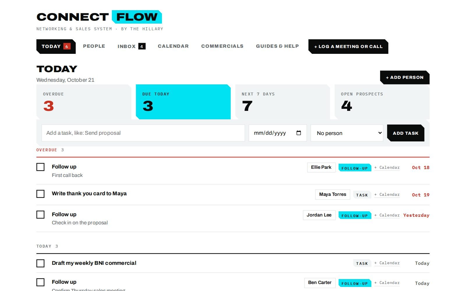 Connect Flow, Networking & sales system by Hillary Scott