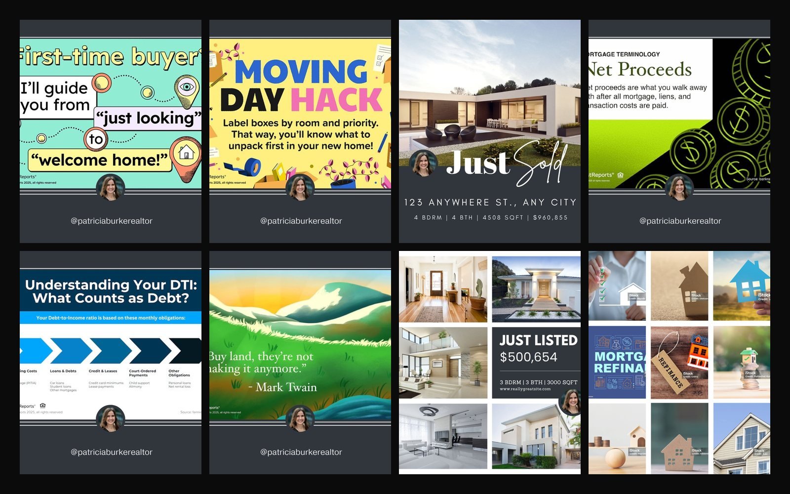Patricia Burke Realtor, Social media posts by Hillary Scott