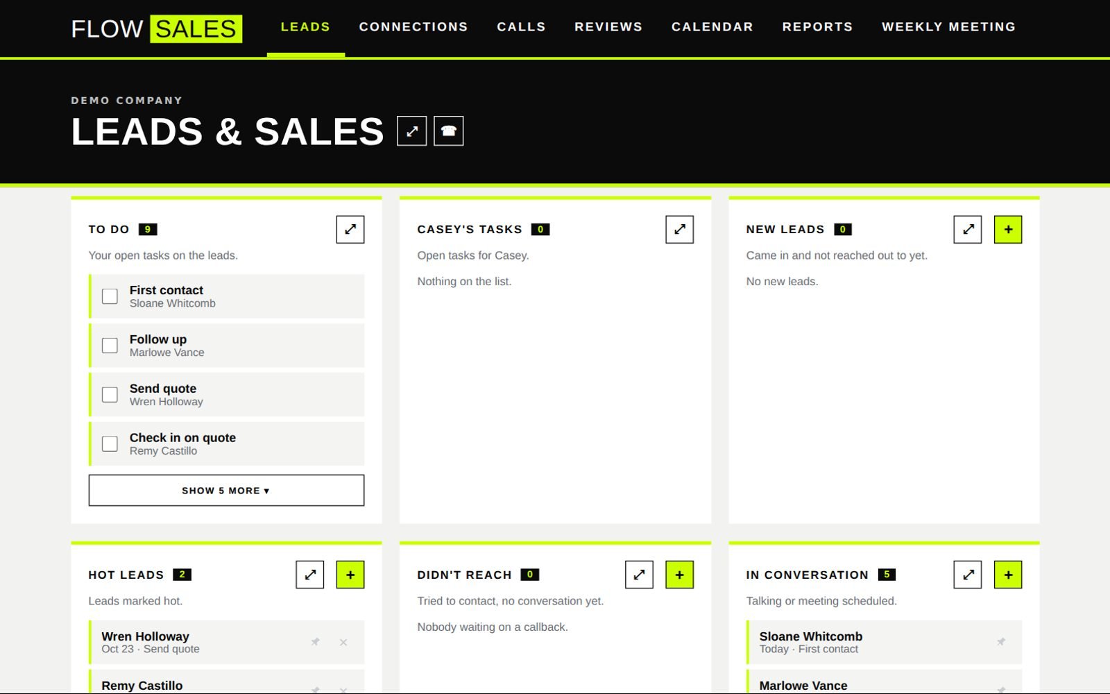 Sales Lead Tracker, Sales CRM by Hillary Scott